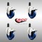 Service Caster 4 Inch 316SS Solid Poly Swivel 1-1/4 Inch Expanding Stem Caster Set Lock Brake SCC-SS316TTLEX20S414-SPUS-114-4 - alternate 2
